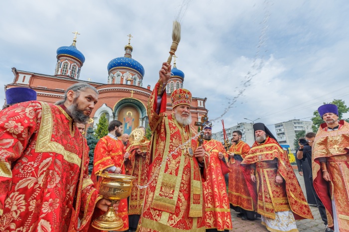 Престольный праздник в Богородицерождественском соборе города Орехово-Зуево 