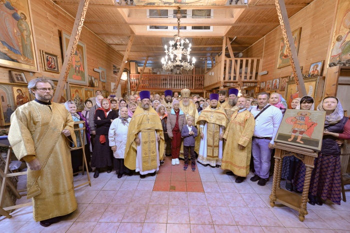 Архиерейское богослужение в Александро-Невском храме посёлка Монино 