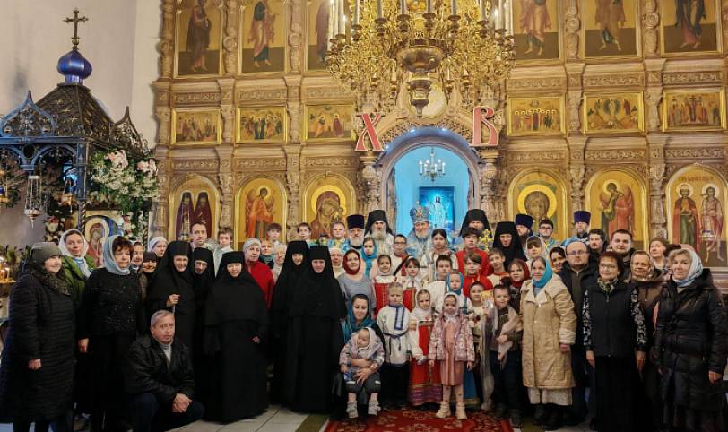 Архиерейское богослужение в Никитском Бывалинском женском монастыре 