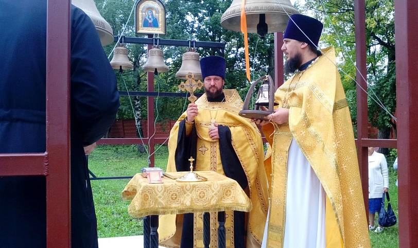 Освящение колоколов в Никольском храме Орехово-Зуево