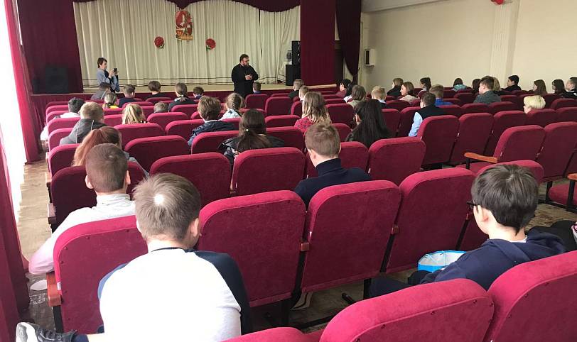 Встреча с учениками лицея деревни Давыдово