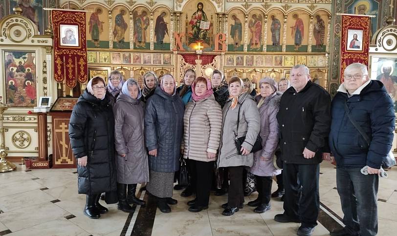 Экскурсия участников совета ветеранов в Иоанно-Богословский храм г. Ликино-Дулёво