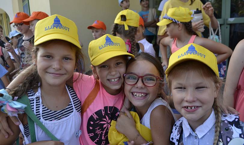 Начало смены православного паломнического детского лагеря «Благовест»