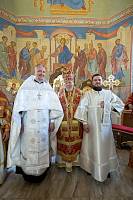 Архиерейское богослужение в Ксениевском храме деревни Медвежьи Озёра