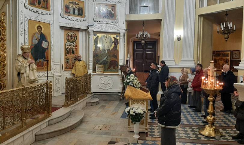 Архиерейское богослужение в Преображенском кафедральном соборе Балашихи 