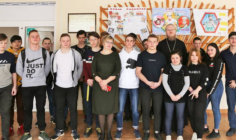 Встреча со студентами в Крупине