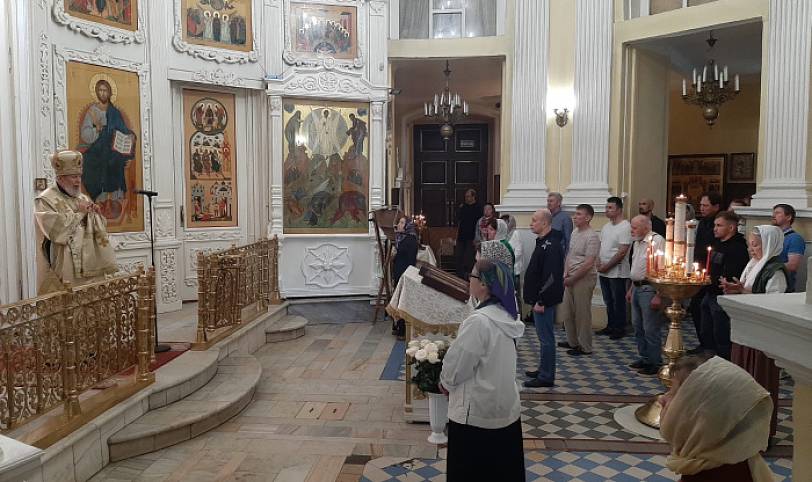 Архиерейское богослужение в Преображенском кафедральном соборе Балашихи 