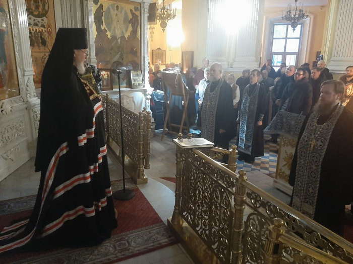 Вечерня с чином прощения в Преображенском кафедральном соборе Балашихи