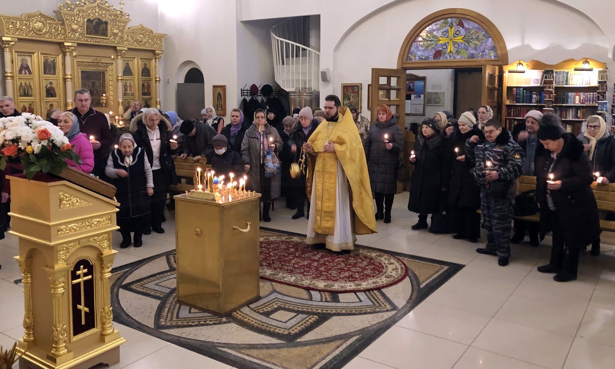 Панихида в Александро-Невском храме Балашихи