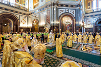 Патриаршее богослужение в Храме Христа Спасителя