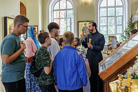 Школьники в Никольском храме г. Орехово-Зуево