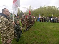 Открытие лагеря Хуторского казачьего общества в Павловском Посаде