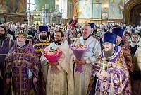 Архиерейское богослужение в Троицком соборе города Щёлково