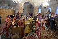 Архиерейское богослужение в Покровском храме деревни Пашнево 