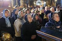 Чтение Великого покаянного канона преподобного Андрея Критского в Богородицерождественском соборе г. Орехово-Зуево 