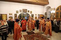 Архиерейское богослужение в Никольском храме деревни Полтево 