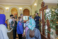 Школьники в Никольском храме г. Орехово-Зуево