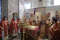 Архиерейское богослужение в Покровском храме деревни Пашнево 