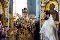 Архиерейское богослужение в Троицком соборе города Щёлково