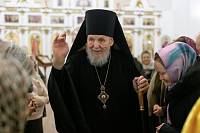 Архиерейское богослужение в Крестовоздвиженском храме города Орехово-Зуево