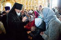 Архиерейское богослужение в Троицком соборе города Щёлково