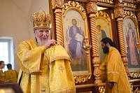 Архиерейское богослужение в Покровском храме села Пустоша