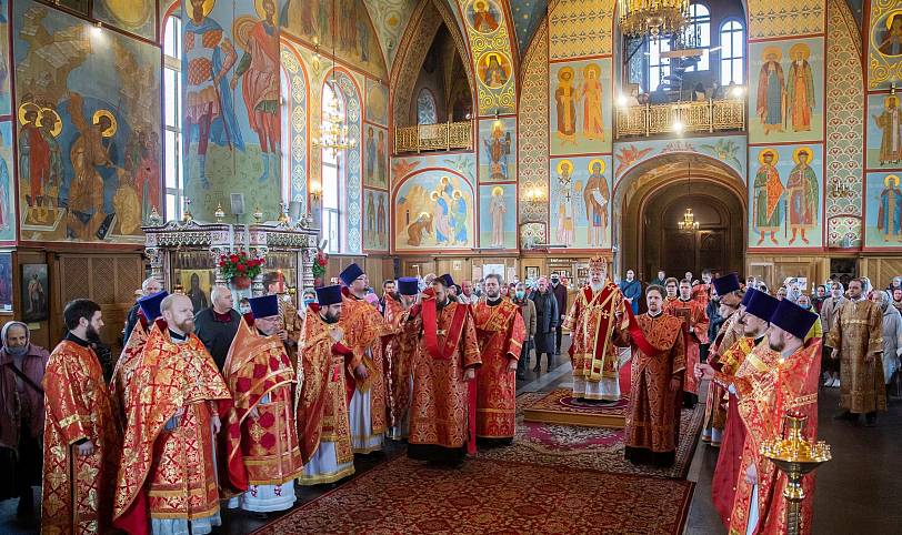 Божественная литургия в Троицком соборе г. Щелково