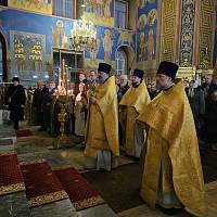 Архиерейское богослужение в Богоявленском соборе Ногинска