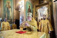 Архиерейское богослужение в Покровском храме города Щёлково