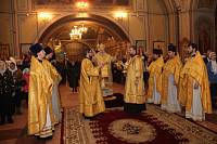 Архиерейское богослужение в&nbsp;Преображенском храме в&nbsp;Саввино