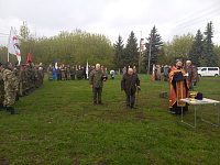 Открытие лагеря Хуторского казачьего общества в Павловском Посаде