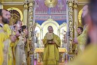 Архиерейское богослужение в Богоявленском соборе Ногинска