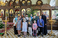 Школьники в Никольском храме г. Орехово-Зуево