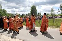 Архиерейское богослужение в Троицком храме г. Дрезны