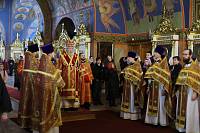 Архиерейское богослужение в Богоявленском соборе Ногинска