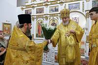 Архиерейское богослужение в Крестовоздвиженском храме города Орехово-Зуево