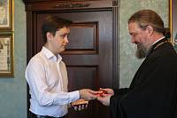 Вручение медали выпускнику Православной гимназии имени священномученика Константина Богородского