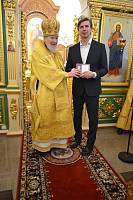 Архиерейское богослужение в храме преподобного Саввы Сторожевского микрорайона Заря 