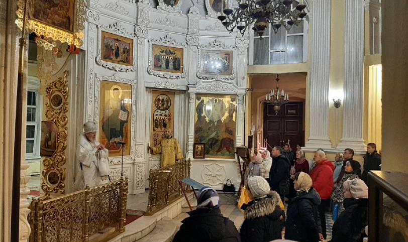 Архиерейское богослужение в Преображенском кафедральном соборе Балашихи 